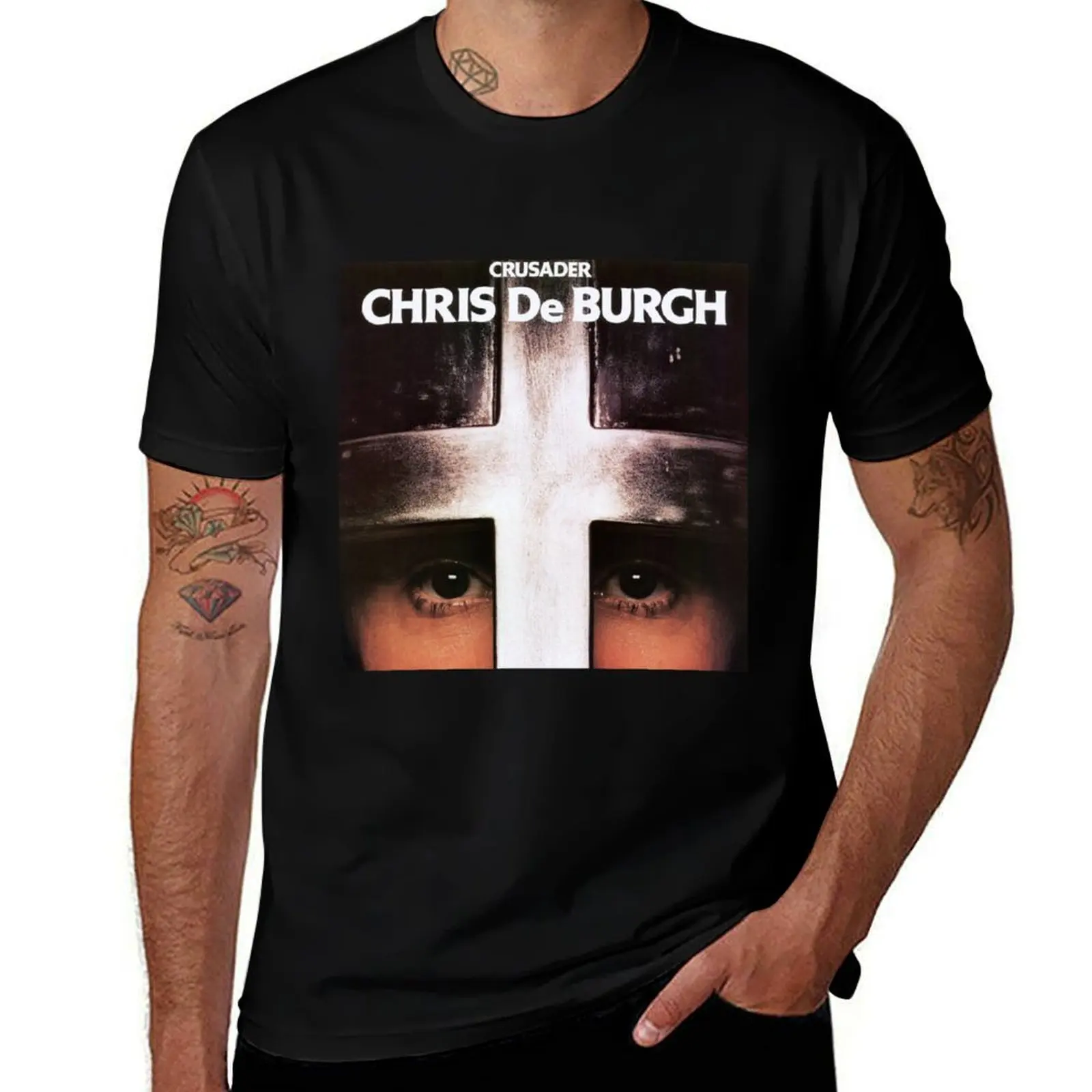 

Chris de Burgh Crusader T-Shirt cotton t shirts man 100% funny t shirts dark humor man t shirt cotton T-shirt
