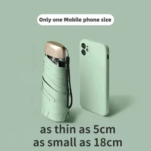 Mini, Cep, Vinil, Katlanır Şemsiye, UV Koruma, Uv ışınları, Güneş Gölge, Cep, Şemsiye, Kapsül Balkon için 6 büyük satış şemsiyesi-no. 4