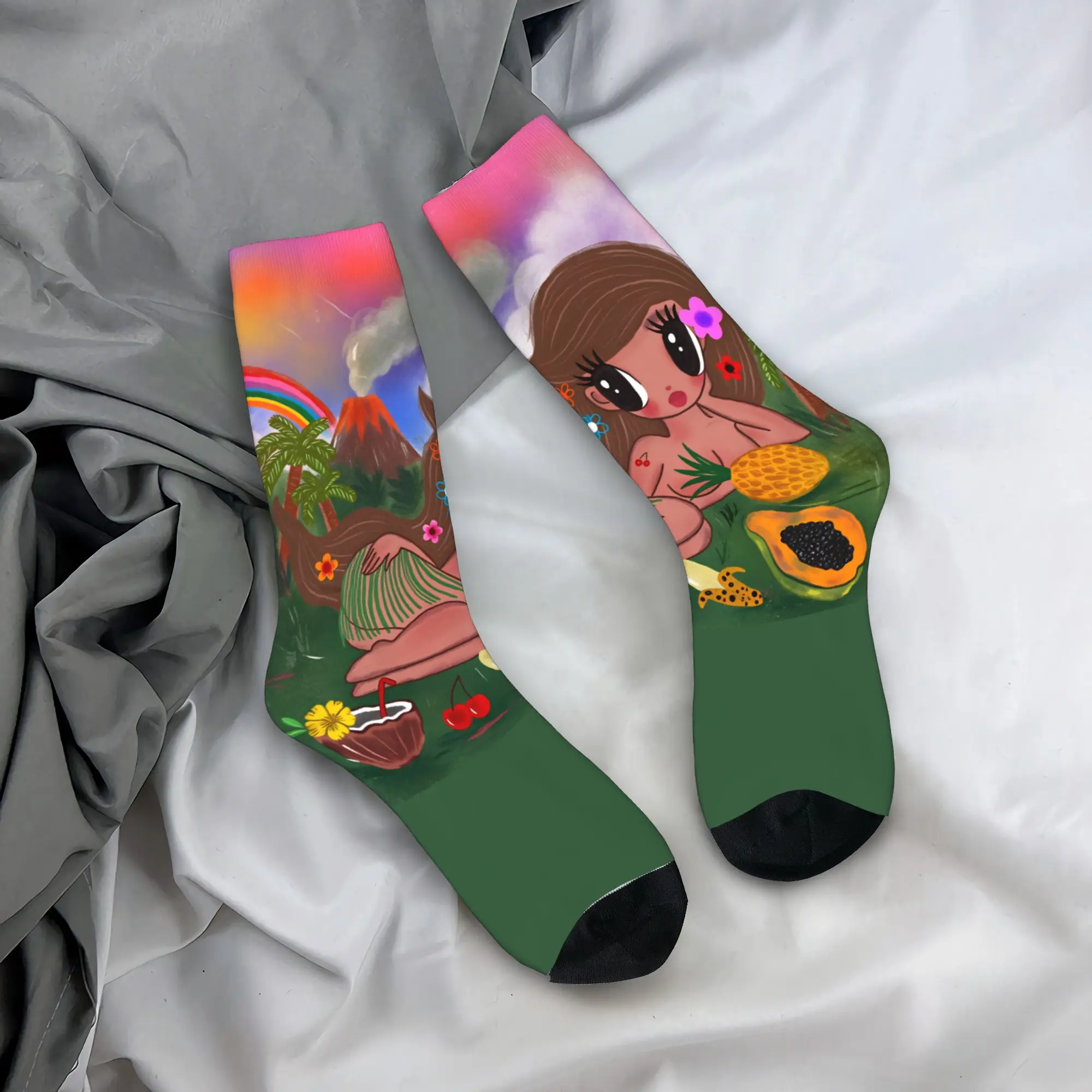 

Karol G 2025 New Album Socks Pattern Stockings Non Slip Men Socks Warm Soft Autumn Elegant Cycling Socks