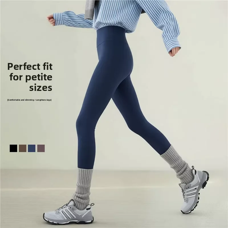 

High Waist Yoga Pants Women's Thiened Fce arkskin Pants Spring Autumn High Elastici Warm Butt Lifting Outerwear