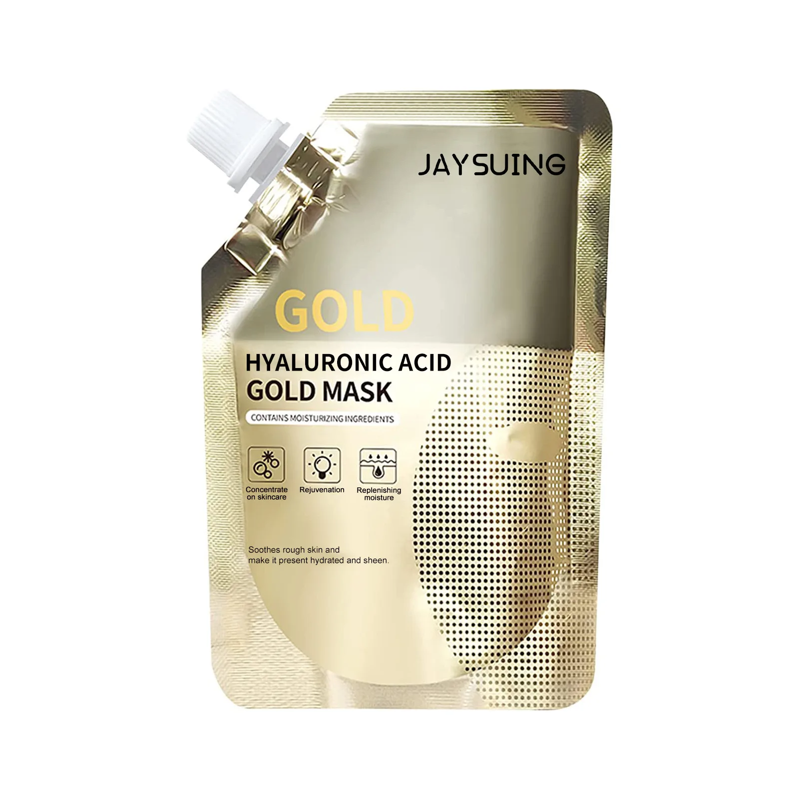 Hyaluronic Acid Gold Mask Concentrate on Skincare & Rejuvenation & Replenishing Moisture, Soothes Rough Skin, 100g