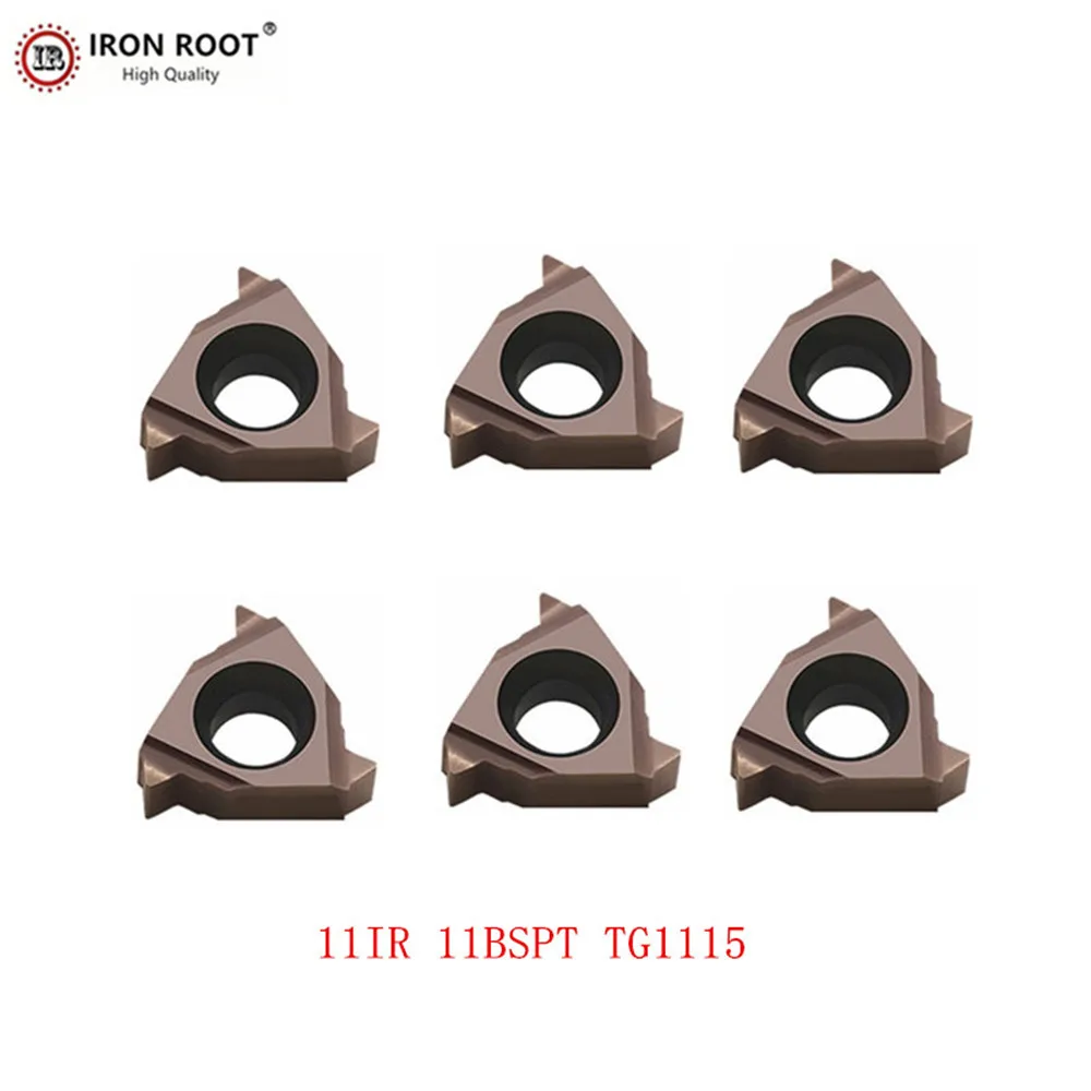 IRON ROOT 11IR 11W,11IR 11BSPT TG1115 CNC Metal Lathe Turning Tools Threaded Carbide Inserts For SER SEL SNR SNL Carbide Insert