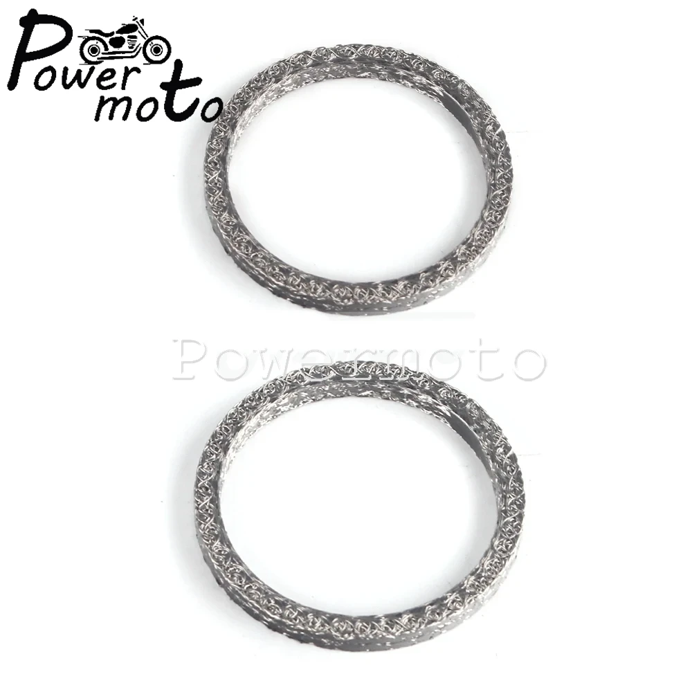 Motorcycle Exhaust Port Gaskets For Harley Big Twin Sportster 883 1200 FLHR FLHS Exhaust Pipe Header Gasket Kits Sealing O-Ring