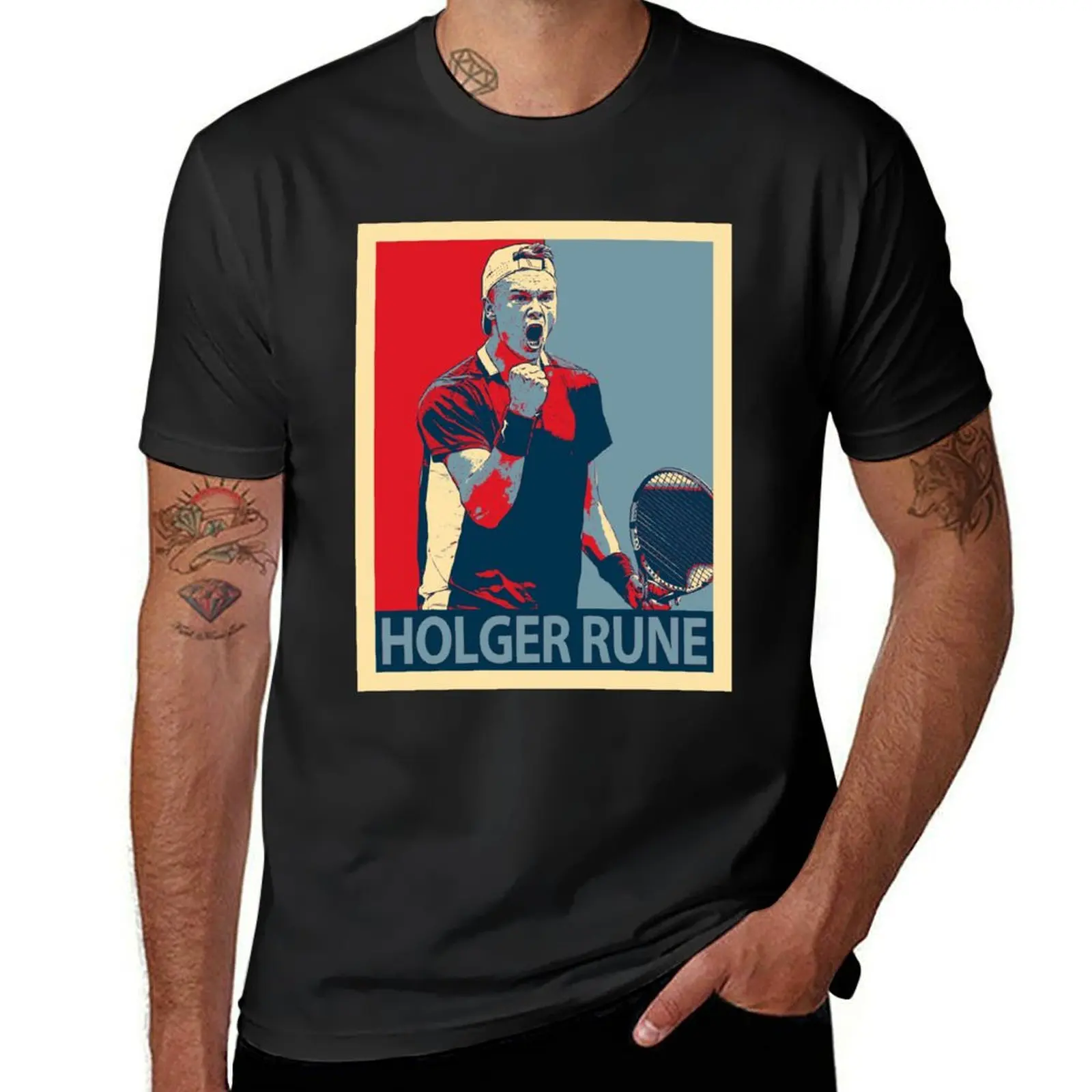 Holger Rune T-Shirt cute clothes blanks plus sizes T-shirt men