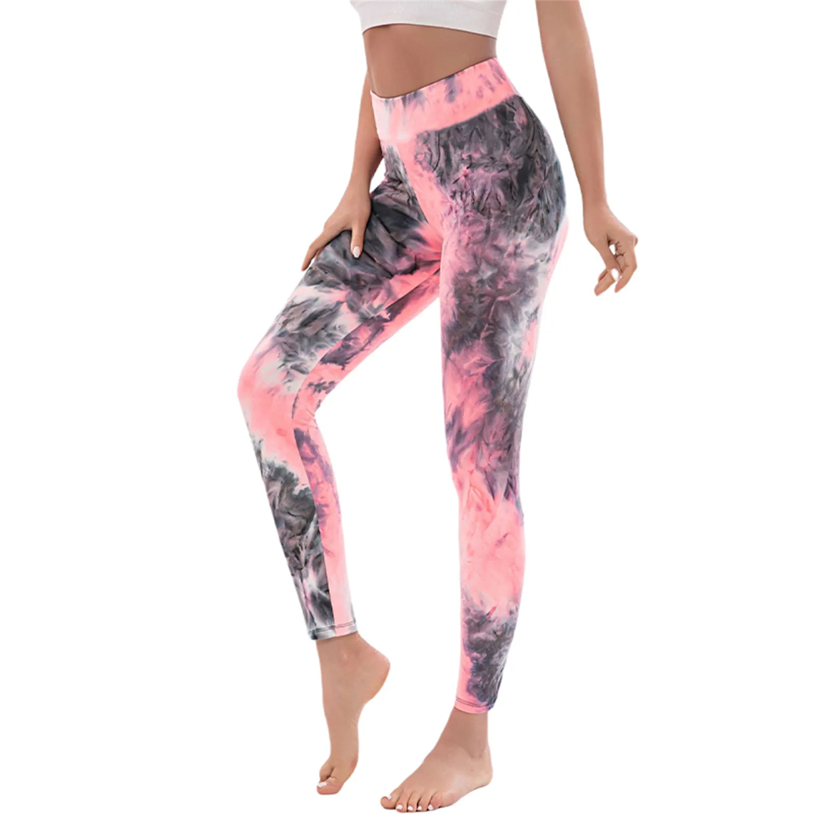 

MSIEESO Fashion Leggins Color Gradient 3D Pritned Yoga Pants Elasticity Pencil Pants Jogging Fitness Women Clothing Dropshipping