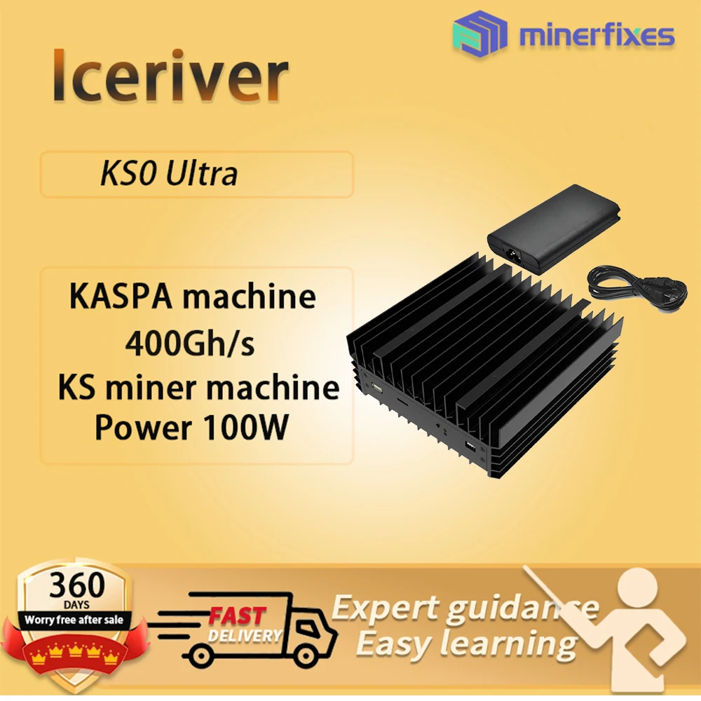 

mini bitcoin minerused 95%New Iceriver KS0 Ultra 400GH/S 100W KASPA Miner Ks0ultra KAS KS0Ultra KASPA Better Than KS0 Pro