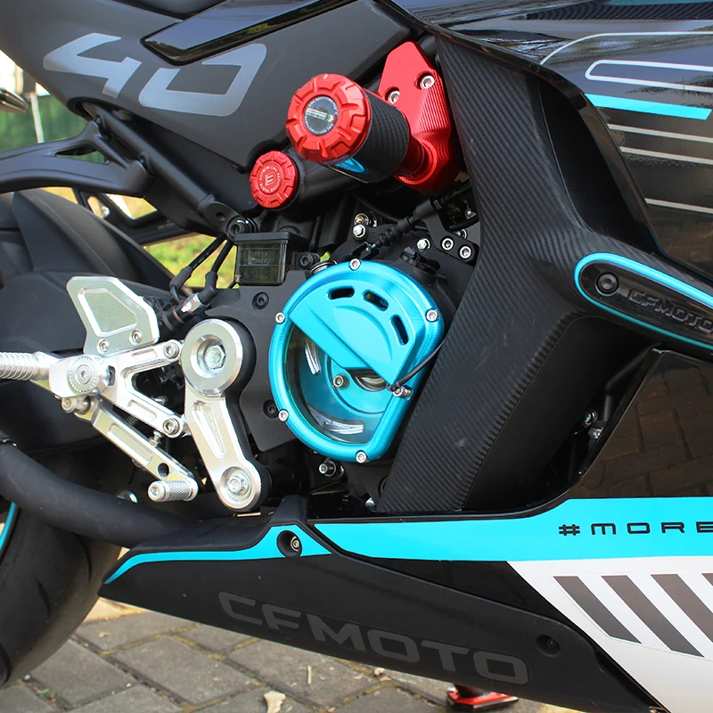 

Transparent Clutch Cover Engine Side Cover Chain Cover for Spring Breeze 450SR 450SRS 450NK Modified Motorcycle Accessories