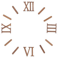 Roman Wall Clock Numbers DIY Numerals 9 Inch Digital Replacement Parts Pointer Silent Mechanism Home Decor Accessories