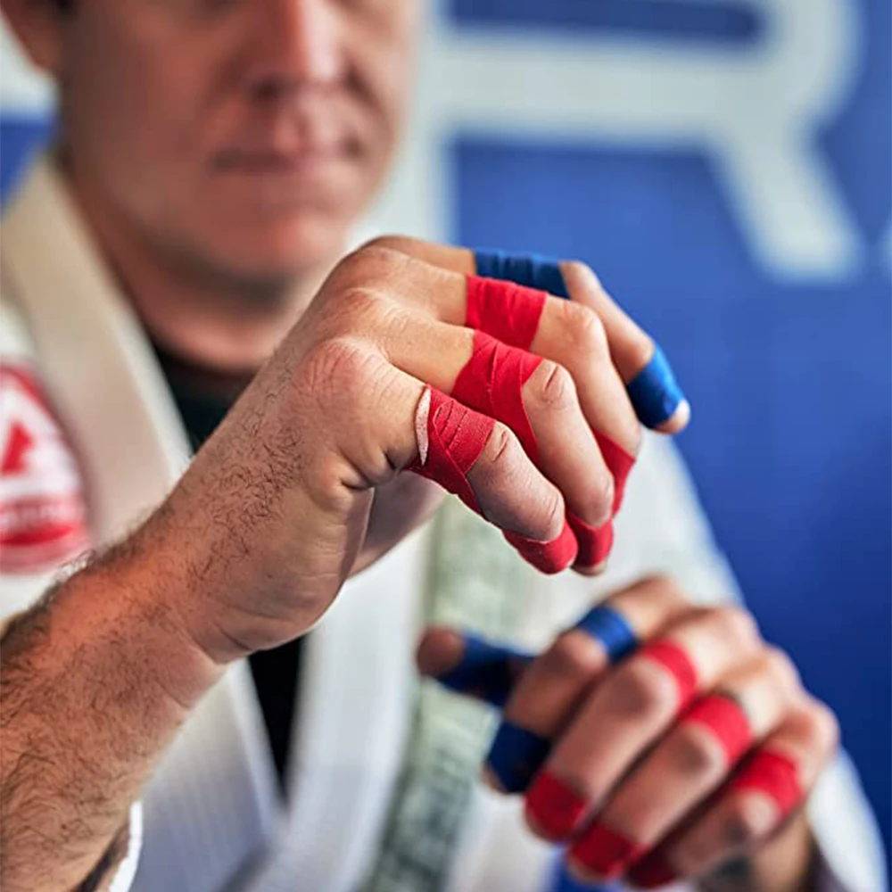 Cinta de dedo para BJJ, cintas de kinerio, cinta deportiva jiu-jitsu, vendaje autoadhesivo, accesorios de Jujitsu, vendaje elástico