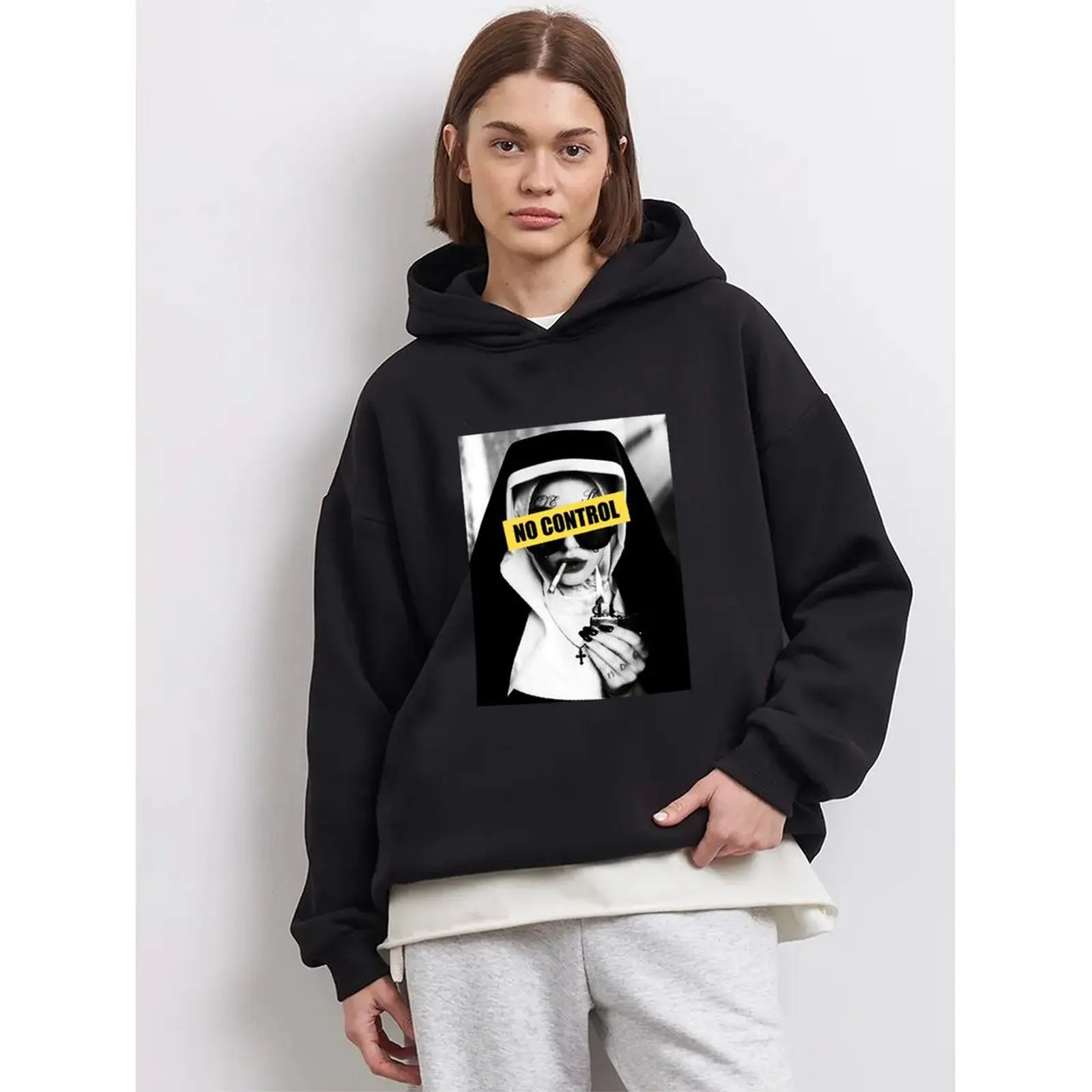 

Womens Sweatshirt Hoodies Winter Casual Printed Comfortable Fabric Funny Trendy Long Sleeve Pullovers Autumn Woman Clothes
