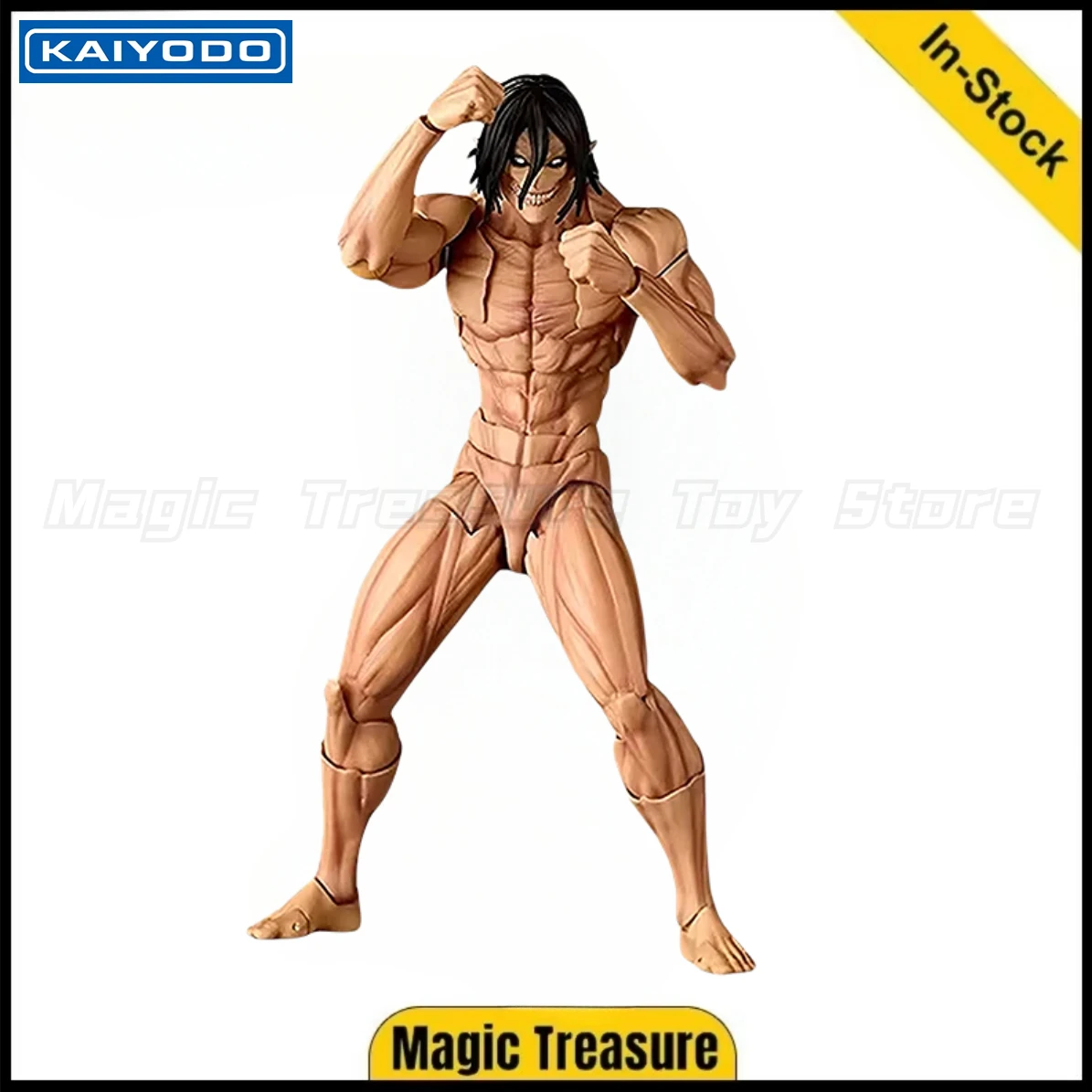 

【In Stock】KAIYODO Revoltech AMAZING YAMAGUCHI Attack on Titan Shingeki No Kyojin Eren Yeager Action Figure Model Reprint