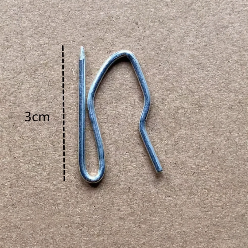 Drapery Curtain Hooks S Type Metal Pins For Fabric Tape Track Gliders Window Decoration Accessory Modern Home Supplies