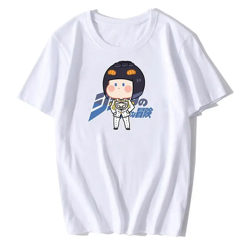 

New Jojo's Adventure Cross-Border Clothing Loose Fit ort Sve T-irt for Men Casual Comfortable Flower Pattern Design