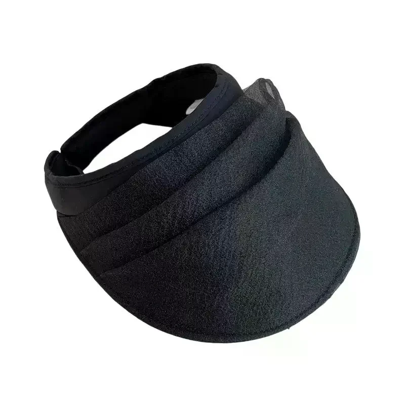 Breathable Organza Headband Sunshade Hat Folding Visor Cap Lightweight Design For Summer Beach Fashion