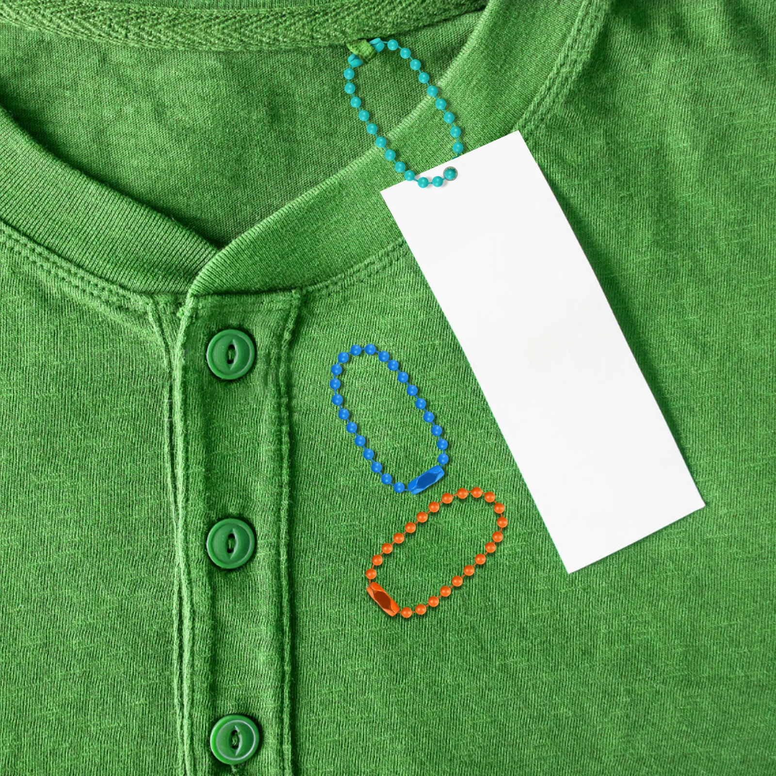 

100 Pcs Bead Chain Keychain Christmas Decor Bulk Chains for Necklaces Decorative Jewelry Beaded Bracelet