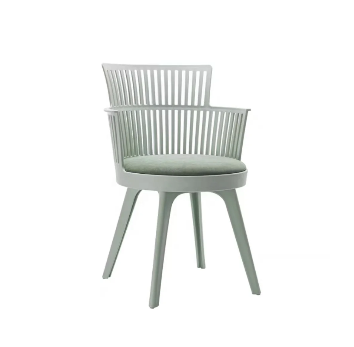 

#Modern Commercial Use Plastic Padded Fast Food Cafe Dining Chair With Wood Legs Outdoor & Apartment