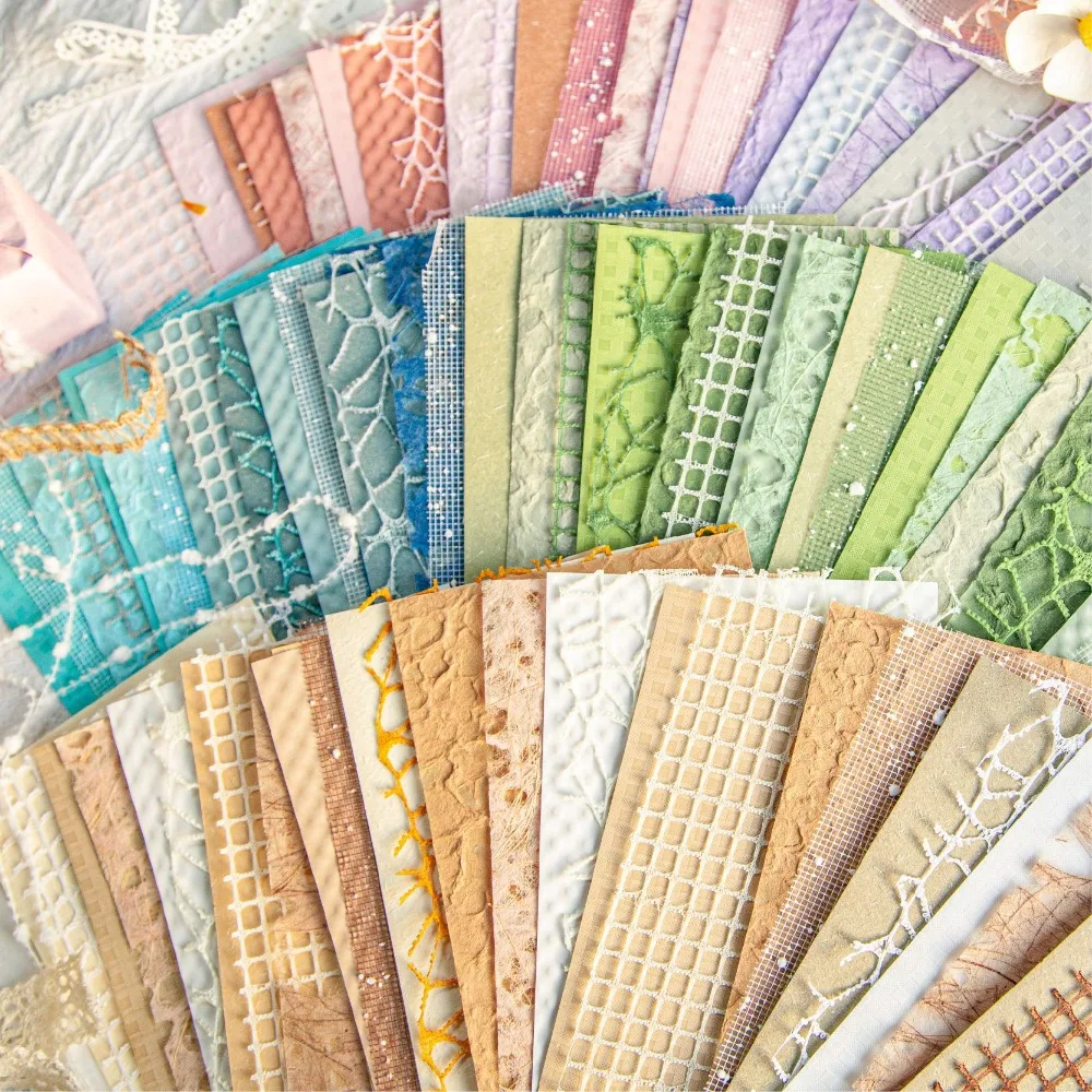 Material Package Vintage Mixed Special Paper Mixed Material Colorful Vintage Lace Materials Paper Kit Creative Mesh