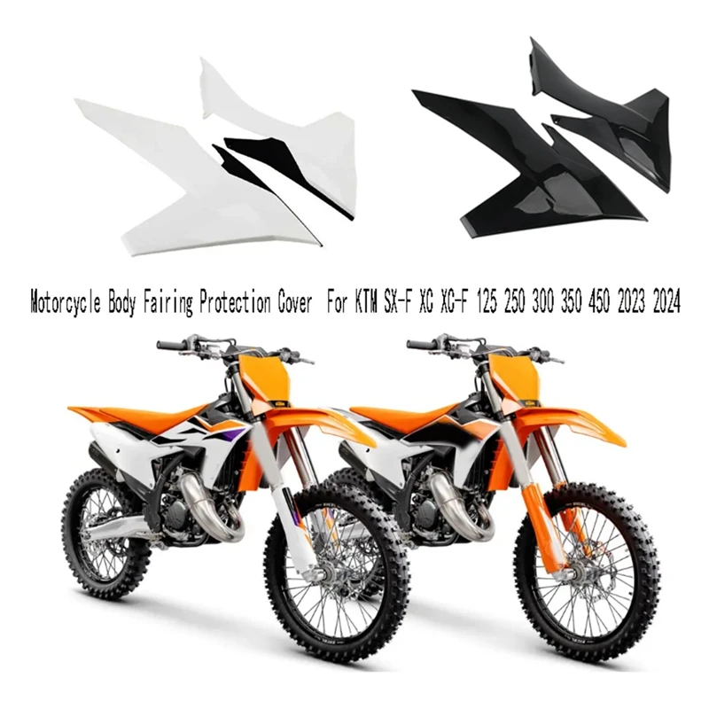 オートバイボディ保護カバー,SX-F xc XC-F 125 250 300 350 450 2023 2024用サイドカバー