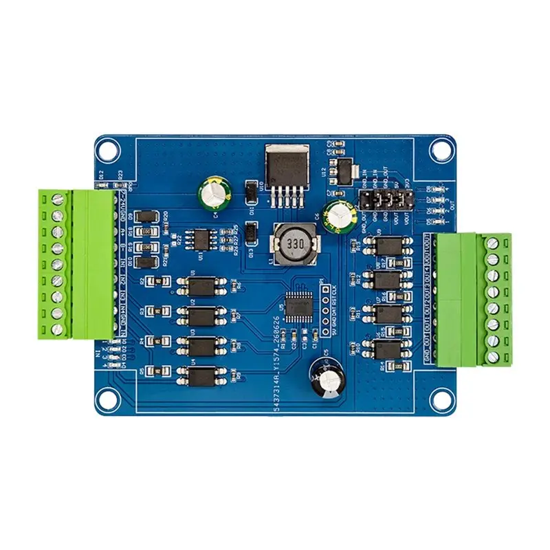 [B24B!】 DC7-24V 4-Channel Modbus RTU RS485 Digital I/O Module 4DI 4DO Switch Signal Acquisition Control Board RS485/TTL UART