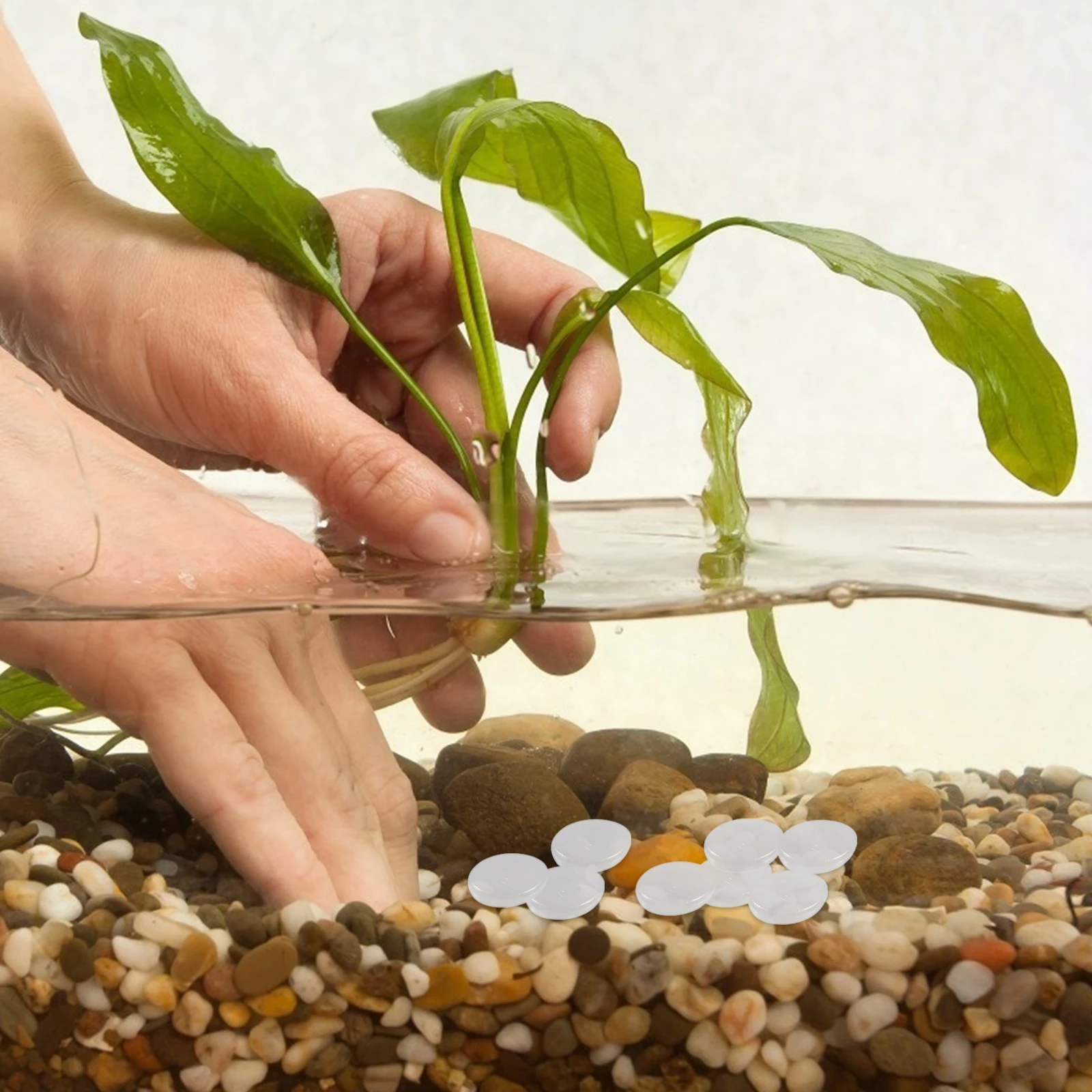 

100pcs Glow Stones Durable Natural Cobblestones Garden Aquarium Decor Non Luminous Stones Polished Gravel