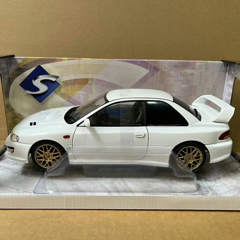 SOLIDO 1:18 scala SUBARU IMPREZA 22B simulazione modello di auto in lega Diecast Toy ornamenti da collezione per regali