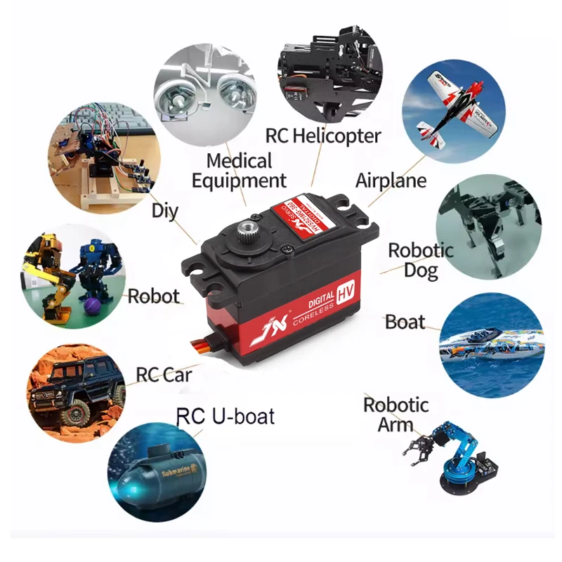 

JX Digital Servo PDI-HV5921MG 20KG Digital Waterproof Servo High Torque Metal Gear Model Aircraft RC Remote Control Cars