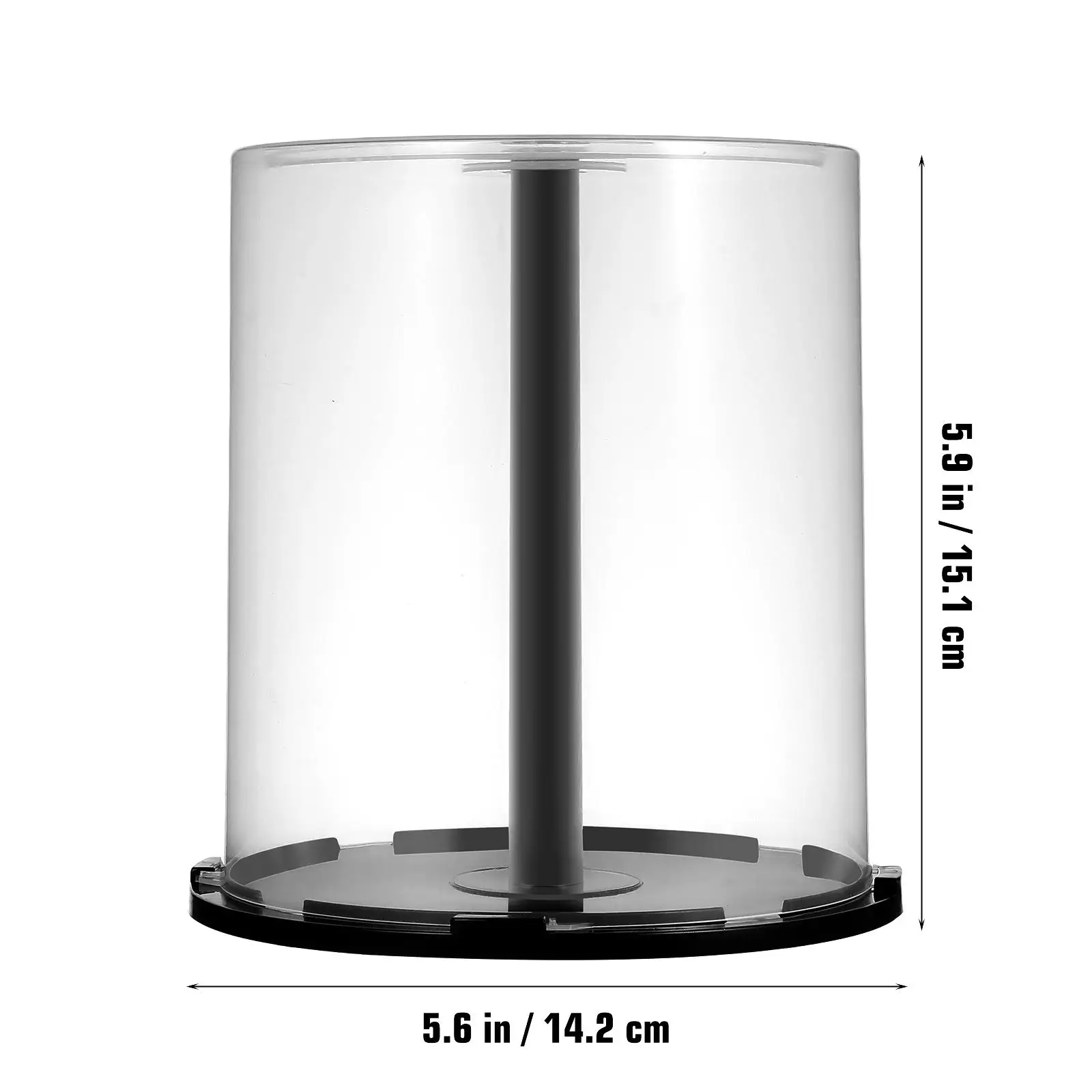 2Pcs CD Bin Empty Bucket Container Plastic DVD Organizer Cd Storage Container Blank Disc Holder Large Capacity