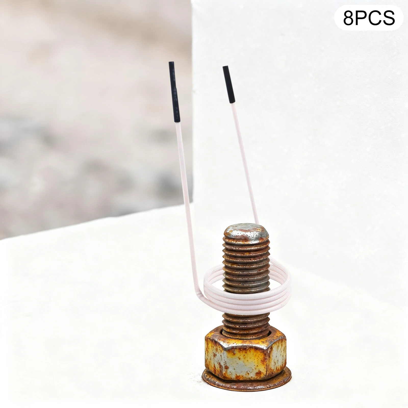 Long Coils Kit, Heating Coil Set, Heater Coil Accessory, 8PCS High Temperature Copper Wire for RV Hydraulic Tool, Durable Corrosion Resistant