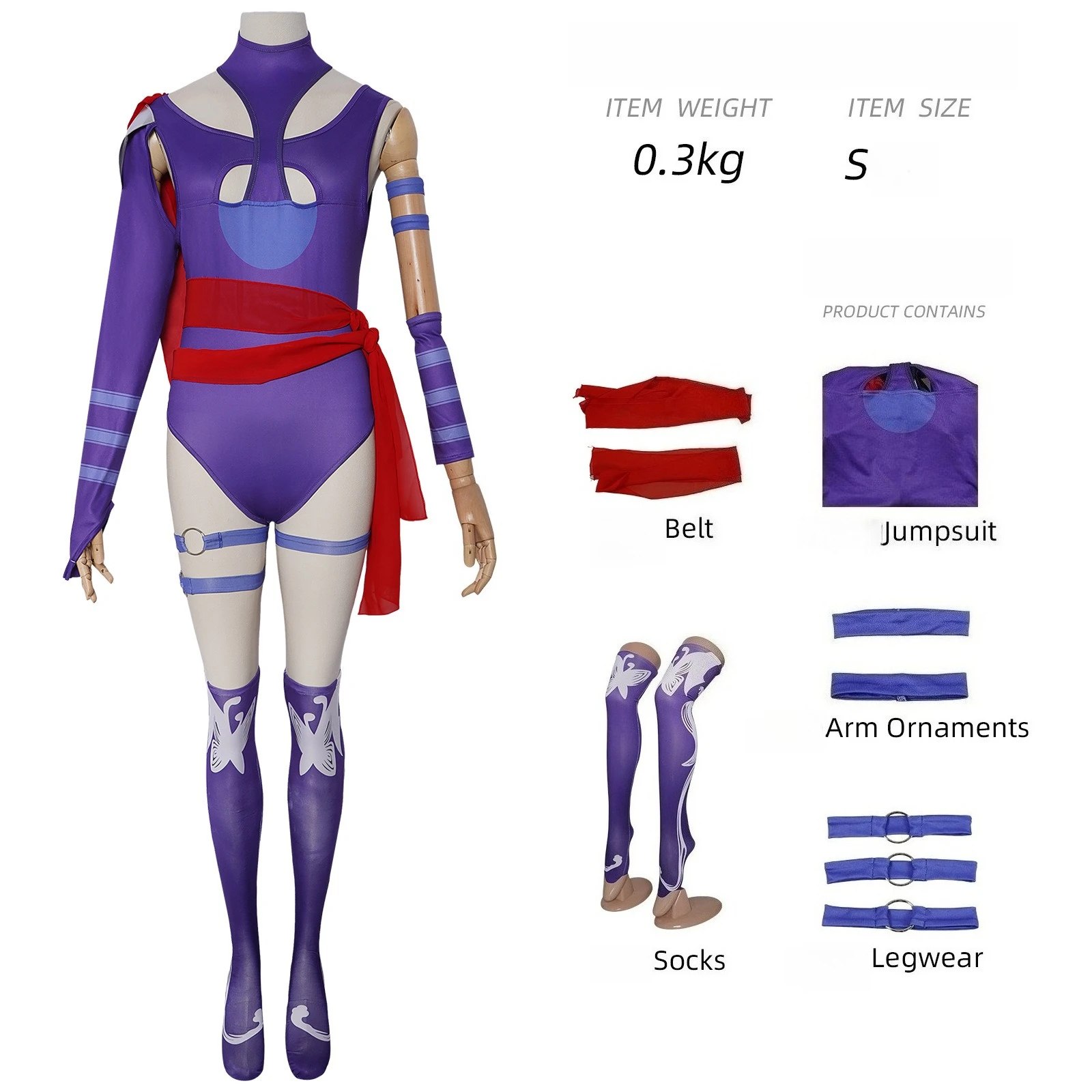 Spirit Butterfly Psylocke COS Costume Purple Tight Battle Suit Sexy Heroine Cosplay Suit Role Play Performance Costume