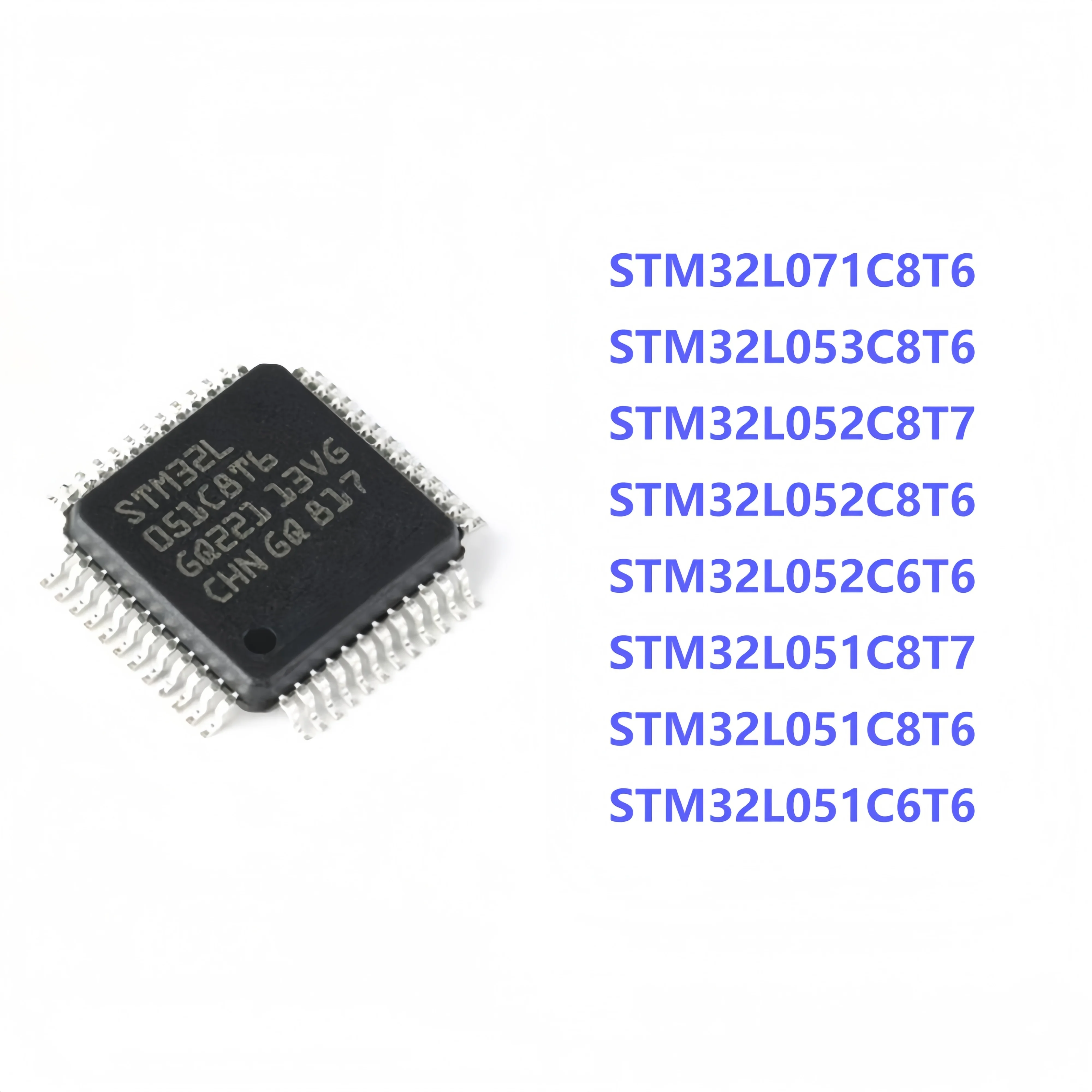 STM32L051C6T6 STM32L051C8T6 STM32L051C8T7 STM32L052C6T6 STM32L052C8T6 STM32L052C8T7 STM32L053C8T6 STM32L071C8T6 IC MCU LQFP-48