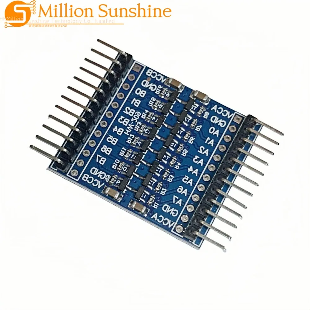 8 Channel Level Signal Converter Module 3.3V 5V IO Bidirectional TLL Interconversion Board Non Boost Buck Power Supply