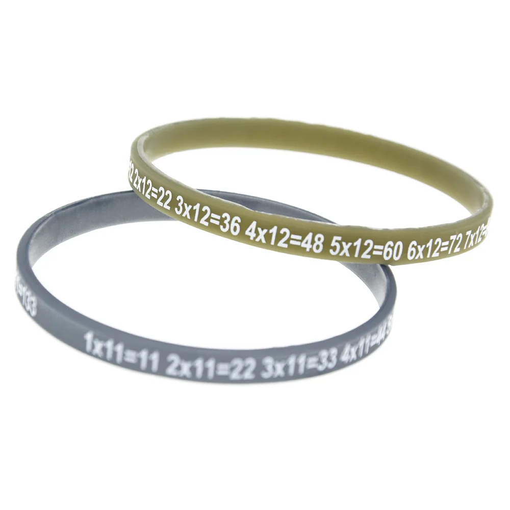 120 Stück lustige Silikonarmbänder mit Multiplikationstabellen, ein unverzichtbares Lernwerkzeug für Mathematik, pädagogisches Armband für Schüler, in verschiedenen Farben. – Detail 5