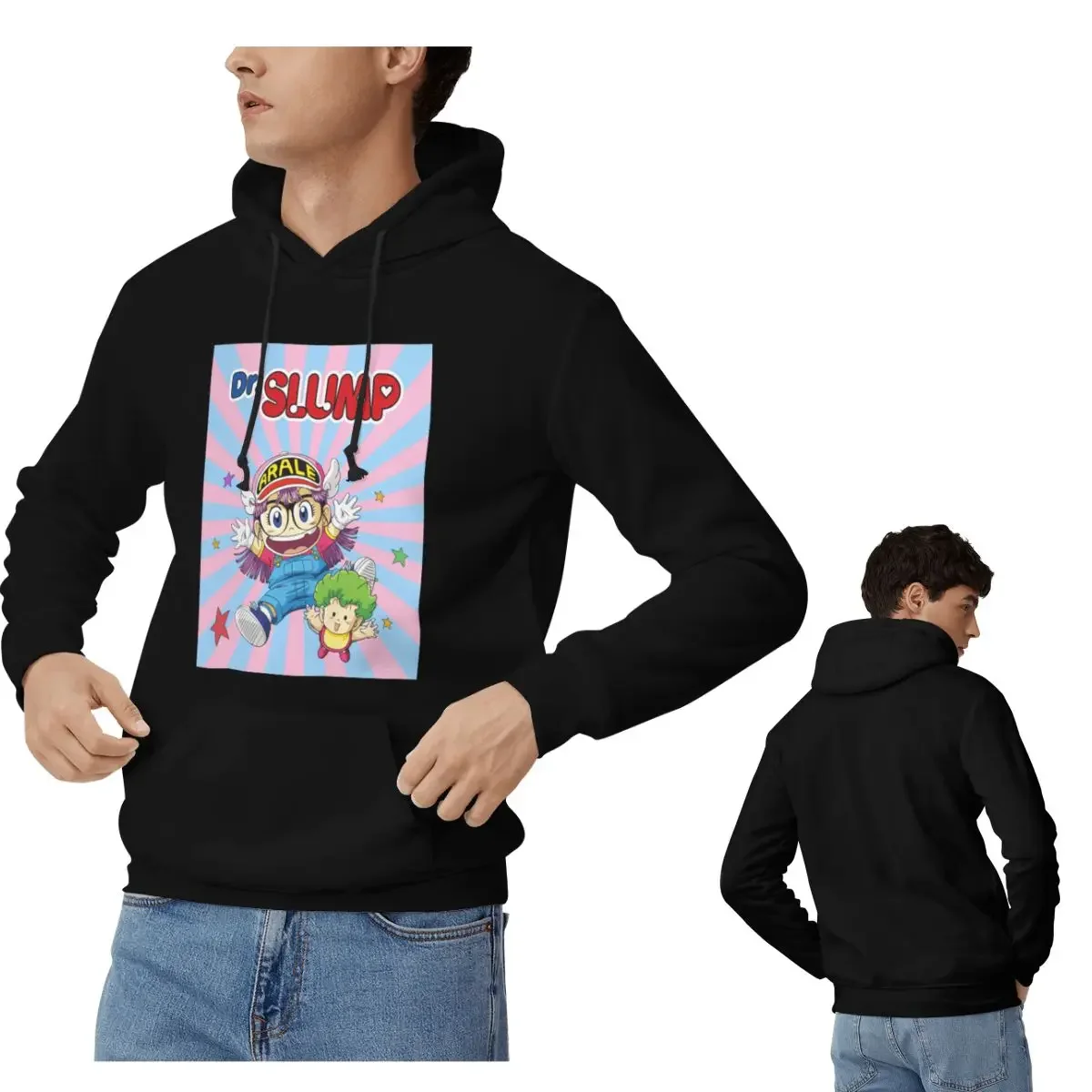 Cute Dr.Slump Robot Girl Arale Hoyoyo Hoodies Men's Women Casual Pullover Sweatshirt Harajuku Long Sleeve Hooded Autumn Winter