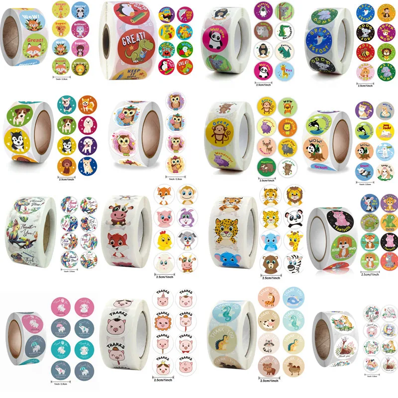 NEW 2023 Reward sticker cute cartoon stickers for children holiday gift decoration Diy Decorative sealant Band-aids 50PCS