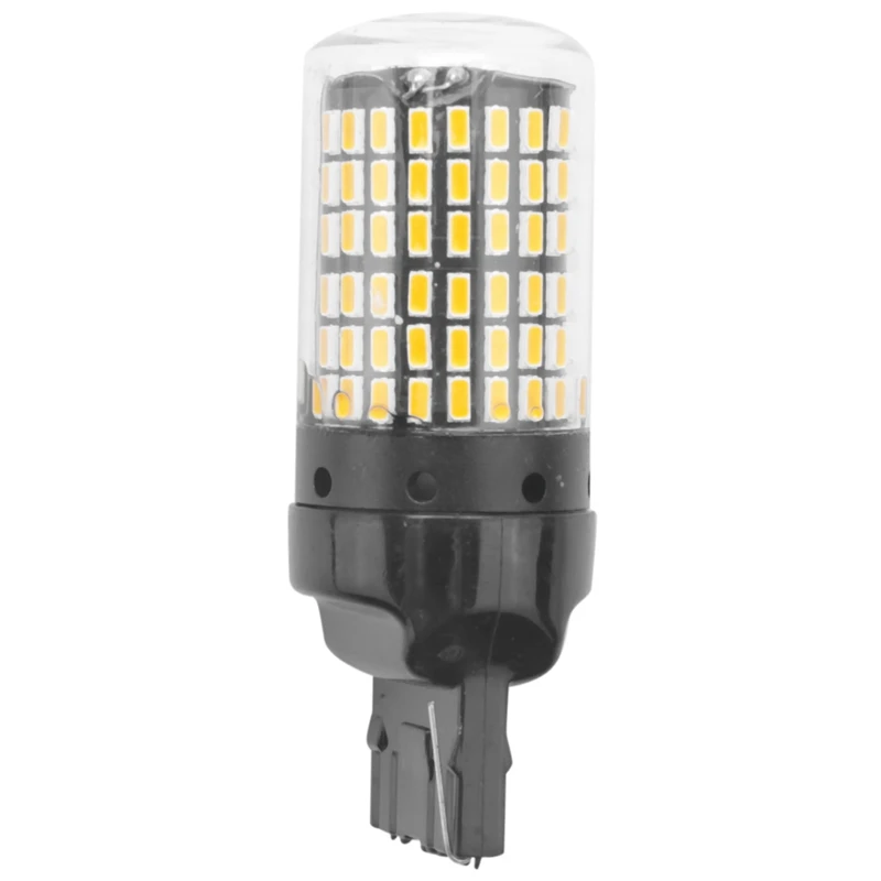 2 قطعة السوبر مشرق Canbus T20 7440 W21W Wy21W 144-Smd عكس ضوء بدوره مصباح إشارة خطأ الحرة لا فرط فلاش T20 7440 Led لمبة