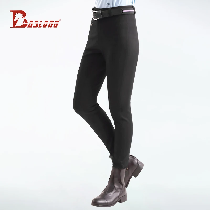 Celana Olahraga Berkuda Baslong Bernapas Sepanjang Tahun Celana Tahan Aus Gaya Inggris Celana Bersepeda Pria Peralatan Ksatria Tali Kekang Wanita