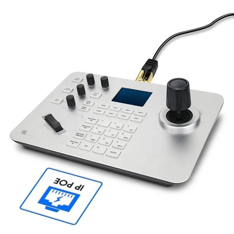 live broadcast controller video live stream joystick controller ip poe keyboard joy stick network ptz camera controller