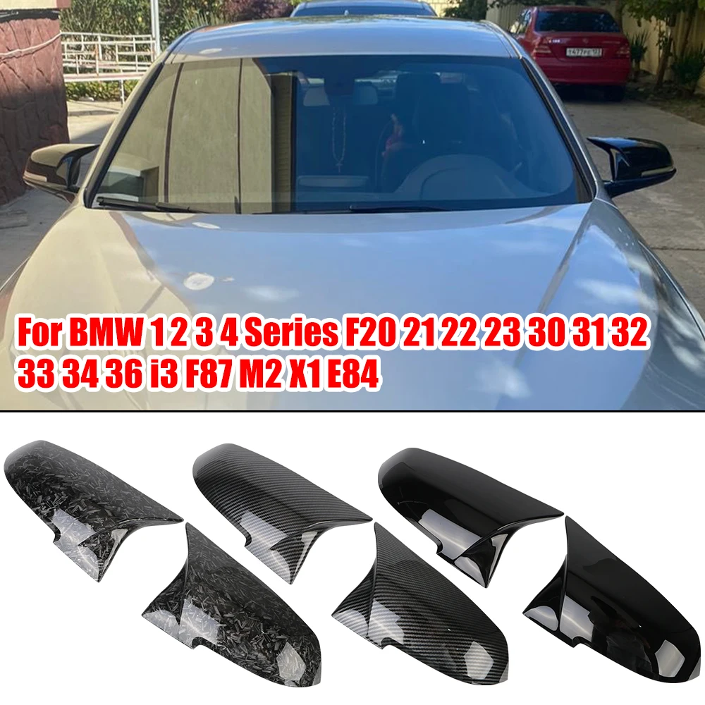 

Wing Side Mirror Cap 2 PCS For Bmw Series 1 2 3 4 X M 220i 328i 420i F20 F21 F22 F23 F30 F31 F32 F33 X1 Rearview Mirror Cover
