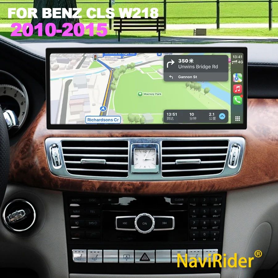 15,8-дюймовый большой экран для BENZ CLS W218 2010-2015, автомобильный радиоприемник Carplay Android 15, авто стерео GPS-навигация, видеоплеер, головное устройство