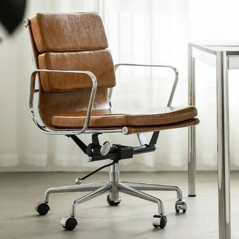 Lumbar Support Office Chair Armrest Adjustable Study Swivel Office Chair Rolling Relaxing Sillas Para Escritorio Furniture
