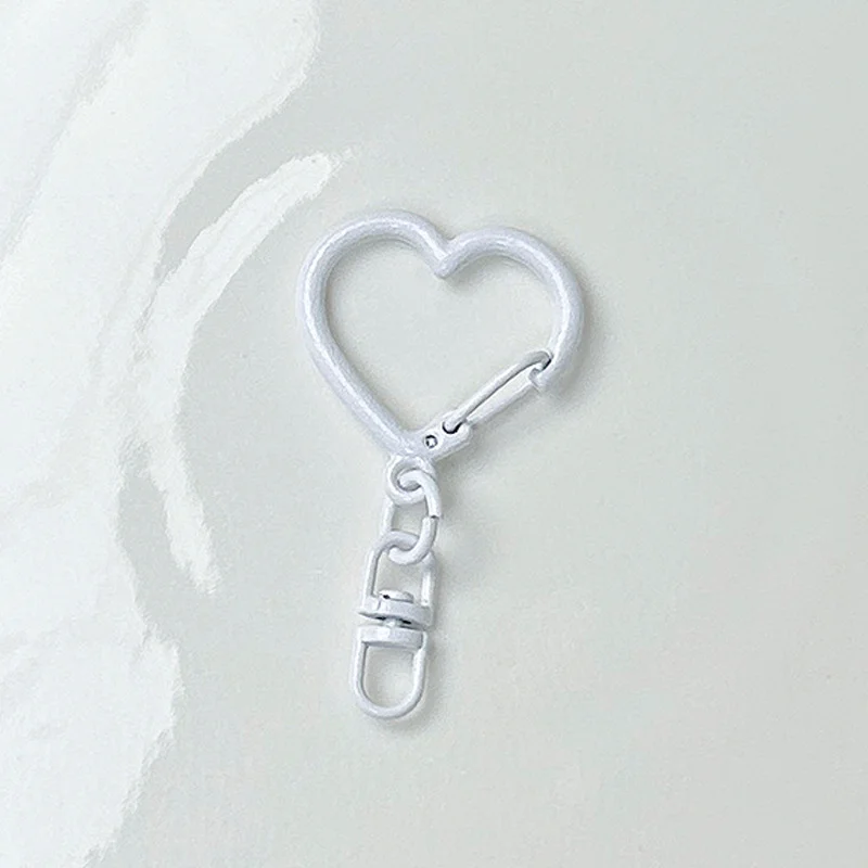 Colored Heart Keychain Hook Jewelry Buckle Metal Key Chains