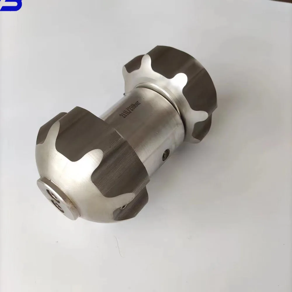 High Pressure V Hammer nozzle Vibrating Jetter Nozzle Ceramic Nozzles 6.5kg Hammer Rotor nozzle
