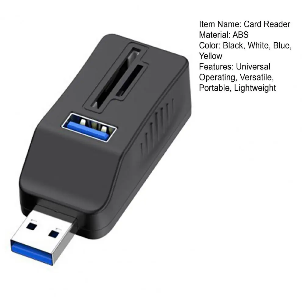 USB Card Reader Adapter Multi Ports USB Hub Expansion Splitter for Connecting Mobile Hard Disk U Disk Camera Mouse