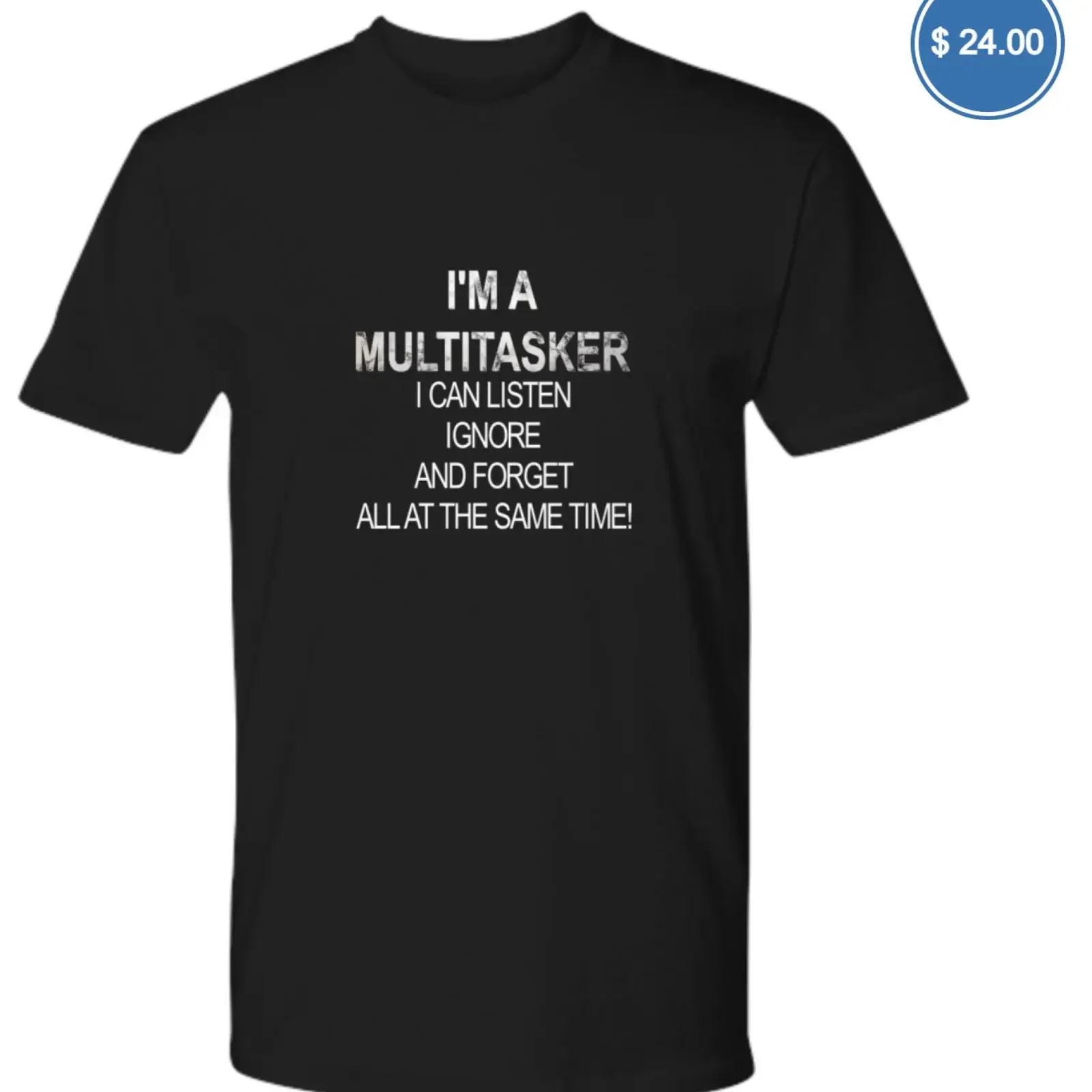 I amp 39 m A Multitasker T Shirt Adult Youth Sizes vintage Washed Versatile Soft Stretched Slightly streetwear Breathable