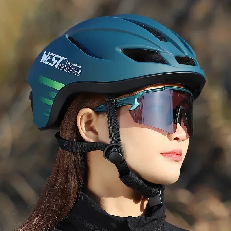 WEST BIKING Cycling Aero Helmet MTB Enduro Road Bike Integrated Lightweight Helmet Men Women Multicolor Aerodynamic Safety Caps