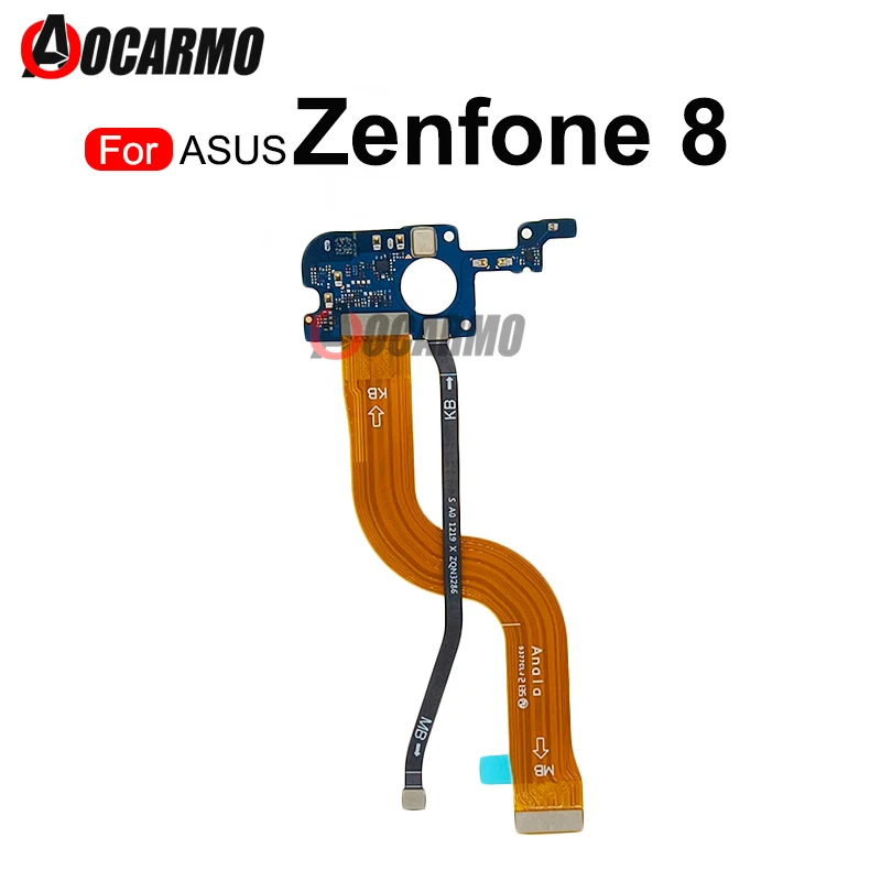 

1 шт. для ASUS Zenfone 8, подключение материнской платы, устройство чтения SIM-карт KB, гибкий кабель для основной платы, включение и выключение, гибкий порт для зарядки, док-станция
