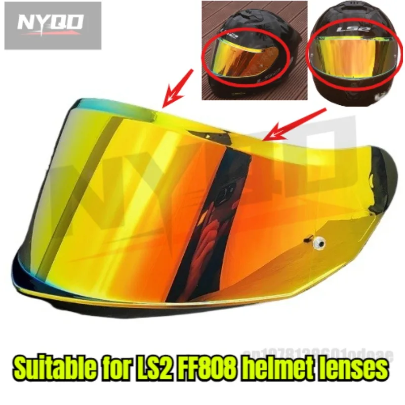 

FF808 Motorcycle Helmet Visor Lens For LS2 FF808 Replace Anti-UV Anti-Scratch Dustproof Windshield Helmets Equipment Accessories