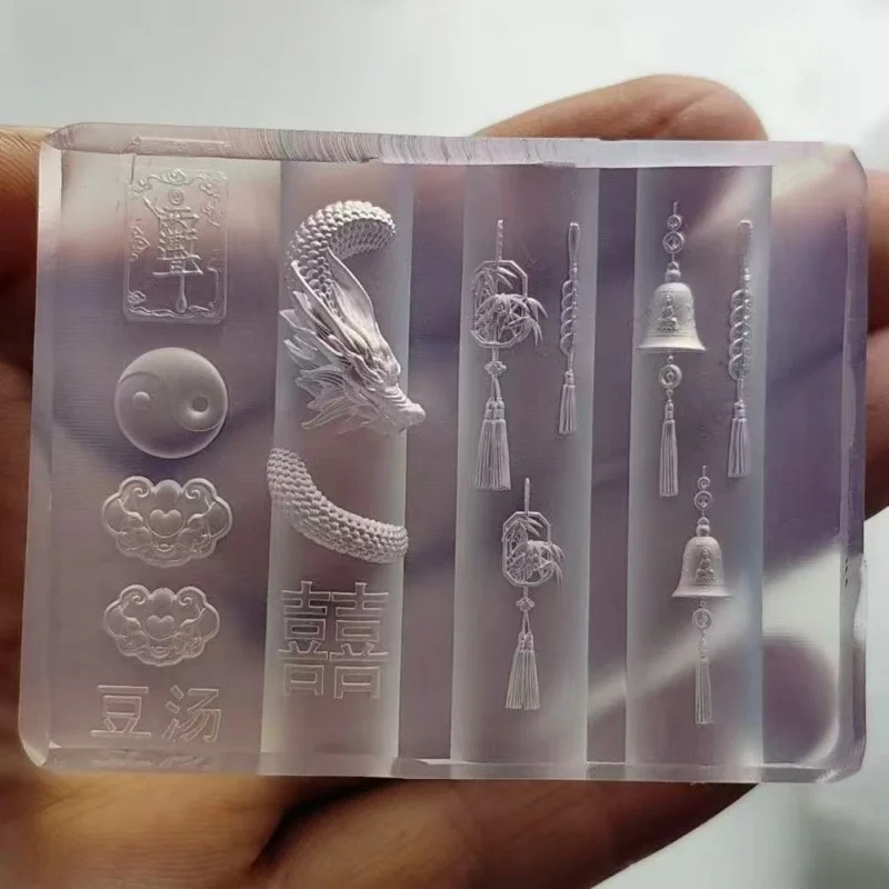 1 szt. Miedziana forma do paznokci w kształcie dzwonka z motywem westernowym, forma akrylowa 3D do paznokci, forma do ręcznego grawerowania, dekoracje do paznokci, silikonowa forma do zdobienia paznokci