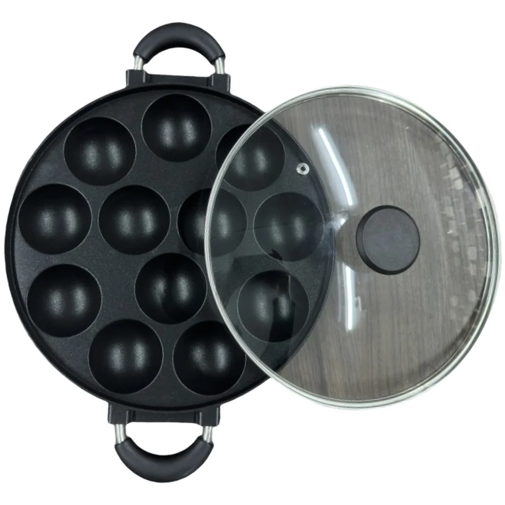 

Гриль для приготовления яичных шариков и таоки, 39*28*5.5 см, из алюминиевого сплава, специализированный инструмент, с различным количеством отверстий: 7, 12, 19