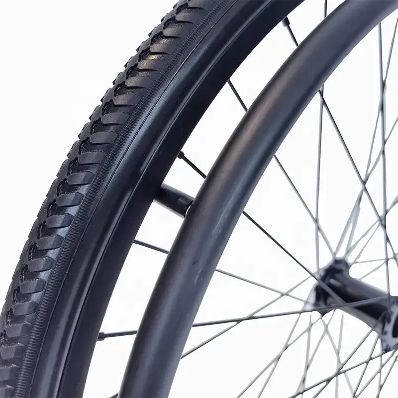 24X1 3/8 inch wheelchair rear wheel accessories solid tires without inflation Quick installation Factory customization